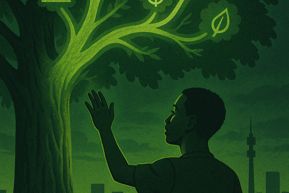 High-demand skills in South Africa 2025 visualised as a growing skills tree.